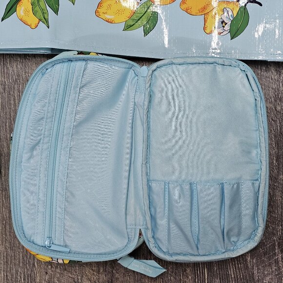 Vera Bradley Lighten Up XL Duffel Backpack Carry On Tote Bag Lemon Grove- Bundle - Picture 3 of 7